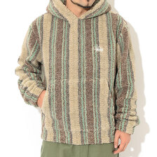 STUSSY Stripe Sherpa Hoodie JKT 118438画像