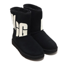 UGG CLASSIC SHORT II CHOPD BLACK 1129231-BLK画像