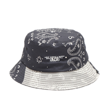 atmos &times; ELEPHANT BRAND BANDANA BUCKET HAT BLACK MAT21-A014画像