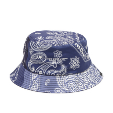 atmos &times; ELEPHANT BRAND BANDANA BUCKET HAT NAVY MAT21-A014画像