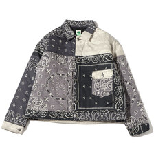 atmos &times; ELEPHANT BRAND BANDANA INSURATION TRACK JACKET BLACK MAT21-A039画像