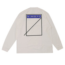 Numbers LOGOTYPE-L/S T-SHIRT WHITE画像