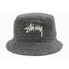 STUSSY Wool Check Big Stock Bucket Hat 1321052画像
