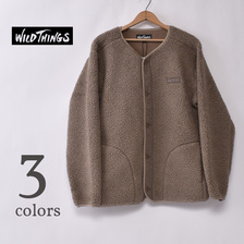 Wild Things FLUFFY BOA NO COLLAR JACKET WT21235KY画像