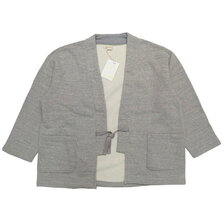 BARNS 吊り編みドテラ ジャケット スウェット カーディガン BR-21300画像