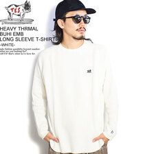 The Endless Summer TES HEAVY THRMAL BUHI EMB LONG SLEEVE T-SHIRT -WHITE- FH-1774301画像