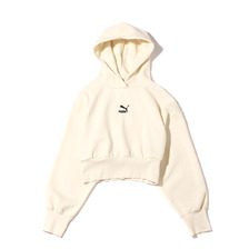 PUMA CLASSICS FASHION CROP HOODIE F BEIGE 534290-73画像