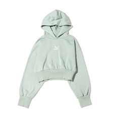 PUMA CLASSICS FASHION CROP HOODIE F GRAY 534290-79画像