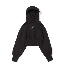 PUMA CLASSICS FASHION CROP HOODIE F BLACK 534290-01画像