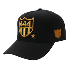 YOSHINORI KOTAKE DESIGN 444LOGO WOOL BLEND BASEBALL CAP BLACKxGOLD画像