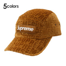 Supreme 21FW Velvet Pattern Camp Cap画像