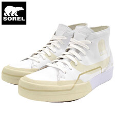 SOREL GRIT SNEAKER CHUKKA WP White/White NM4501-100画像