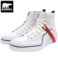 SOREL GRIT SNEAKER MID WP White/White NM4497-100画像