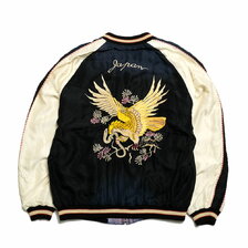 TAILOR TOYO Mid 1950s Style Acetate Souvenir Jacket "EAGLE" &times; "JAPAN MAP" AGING MODEL TT14896画像