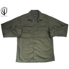 CORONA CS007-21-02 COTTON HBT STANDARD UTILITY SHIRT olive green画像