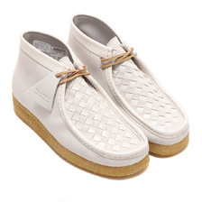 Clarks Wallabee Boot White Woven 26159539画像