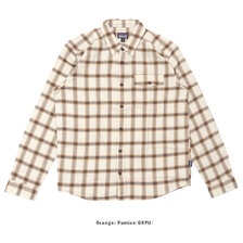 patagonia M's L/S Lightweight Fjord Flannel Shirt Grange Pumice 54020画像