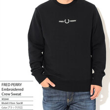 FRED PERRY 21FW Embroidered Crew Sweat M2644画像