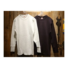 FREEWHEELERS CREW NECK THERMAL LONGSLEEVE SHIRT &ldquo;PLAIN&rdquo; 2115010画像
