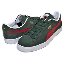 PUMA SUEDE CLASSIC XXI GRN GABLES-INTENSE RED-P 374915-31画像