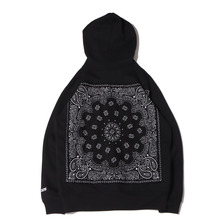 atmos AM BANDANA HOODIE BLACK MAT21-A048画像