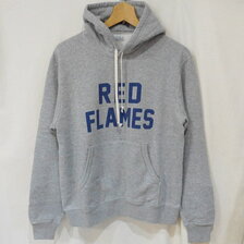 THE FLAT HEAD SWEAT PARKA - RED FLAMES FN-SWP-202画像