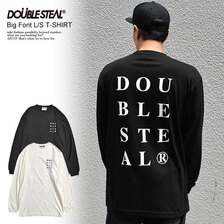 DOUBLE STEAL Big Font L/S T-SHIRT 915-14082画像