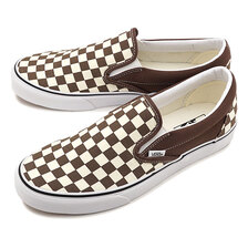 VANS CHECKERBOARD CLASSIC SLIP-ON RAIN DRUM/TRUE WHITE VN000XG88M8画像