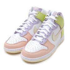 NIKE WMNS DUNK HIGH WHITE/CASHMERE-LT LEMON TWIST DD1869-108画像
