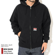 BEN DAVIS Heavy Sweat Full Zip Hoodie C-1780048画像