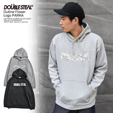 DOUBLE STEAL Outline Flower Logo PARKA 914-64076画像
