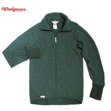Woolpower 7234 FULL ZIP JACKET 400 forest green画像