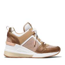 MICHAEL KORS GEORGIE TRAINER DARK COPPER 43F1GEFS1D3013画像