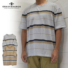 GRAVYSOURCE BORDER KNIT TEE GS22-HKN02画像
