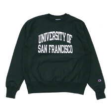 Champion UNIVERSITY OF SAN FRANCISCO Reverse Weave Sweat DARK GREEN画像