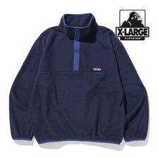 X-LARGE SNAP BUTTON FLEECE PULLOVER 101214013001画像