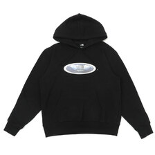 Supreme &times; THE NORTH FACE 21FW Lenticular Mountains Hooded Sweatshirt BLACK画像