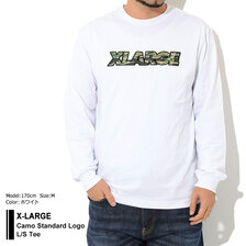 X-LARGE Camo Standard Logo L/S Tee 101213011022画像