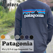 patagonia 21FW M's L/S P-6 Logo Responsibili Tee 38518画像