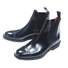 SANDERS 1140B MILITARY CAP TOE CHELSEA BOOT black画像