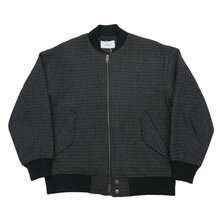 JOHNBULL ガンクラブチェック オーバーサイズ ウールブルゾン 12767画像