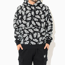NIKE SPE+ BB AOP Pullover Hoodie Black/White DD4848-010画像
