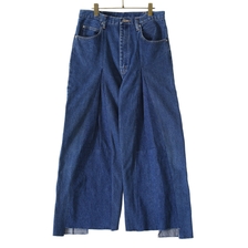 77circa circa make wrap back wide demim pants CC21AW-26画像