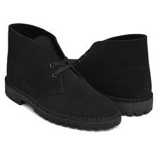 Clarks DESERT ROCK BLACK SUEDE 26162705画像