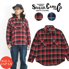 SUGAR CANE ヘビーツイル チェック ワーク シャツ SC28764画像