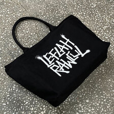 LEFLAH G-SPRAY LOGO CANVAS ZIP TOTE BAG画像