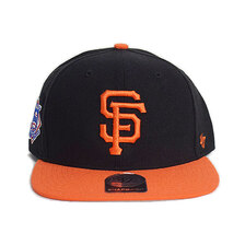 '47 Brand Giants BIB Sure Shot Two Tone '47 CAPTAIN Black x Orange SRSTT22WBP画像