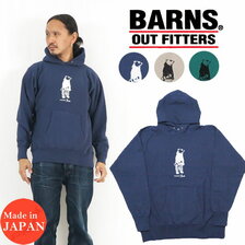 BARNS プリント プルパーカー 90's BR-21417画像