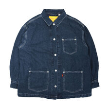 Levi's RED WOMEN'S QUILTED CHORE COAT BLUE EYE A1017-0000画像