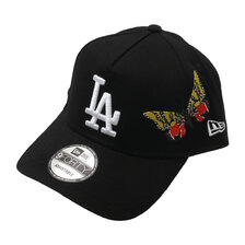 NEW ERA Los Angeles Dodgers Butterfly 9FORTY A-Frame Cap BLACK画像
